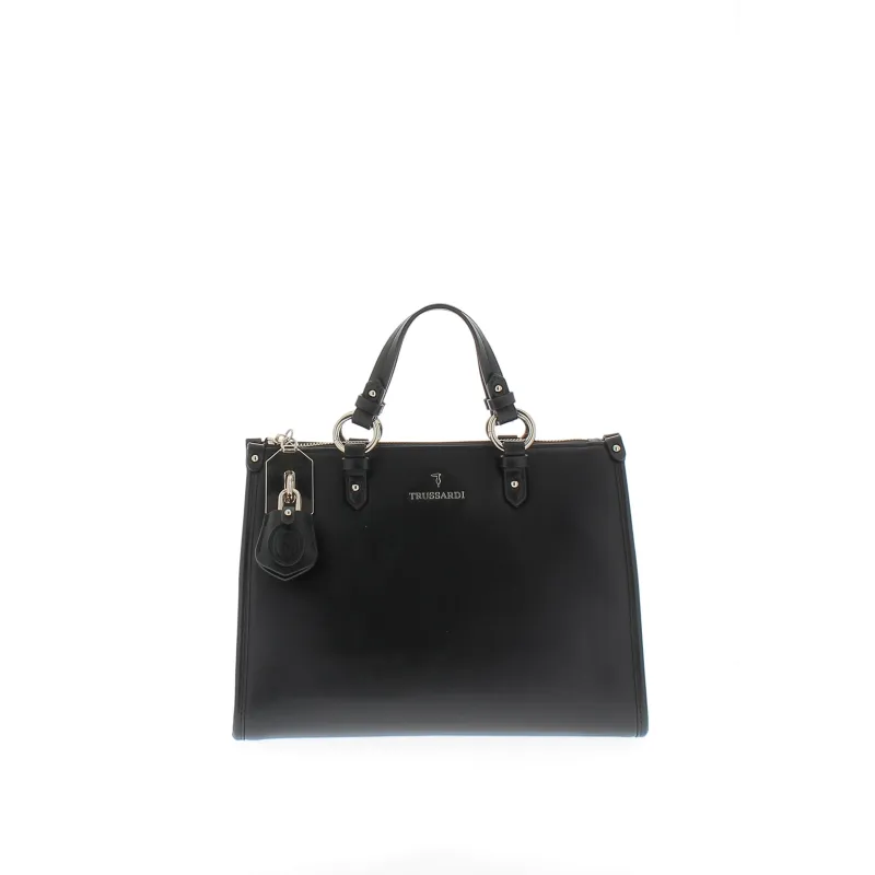 Trussardi Peony Mittlere Damentasche schwarz