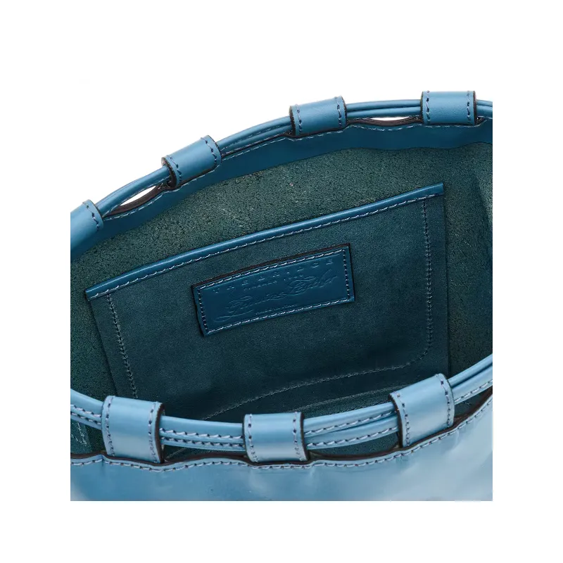 The Bridge Aurora Small bucket bag light blue 2