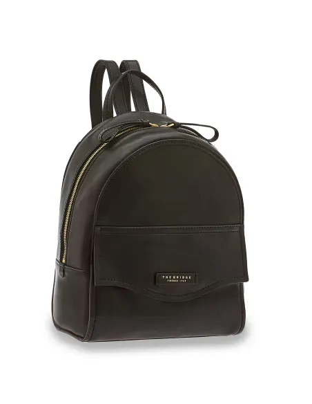 The Bridge Angela Damen Leder Rucksack schwarz