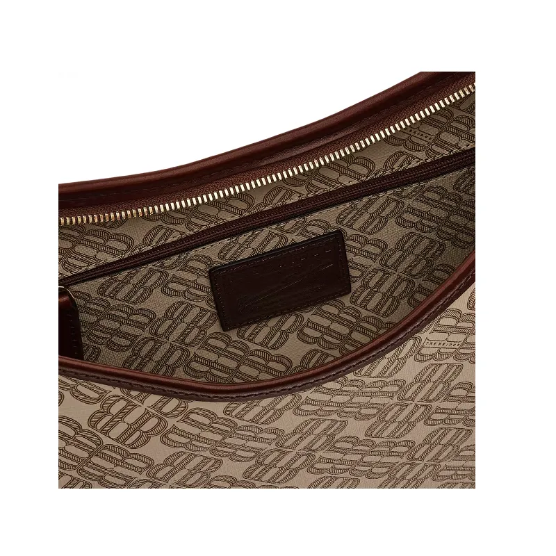 The Bridge Anna Shoulder bag with zip opening sand 2