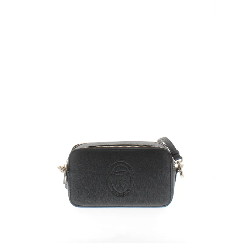 Trussardi Iris cross-body bag with double compartment black