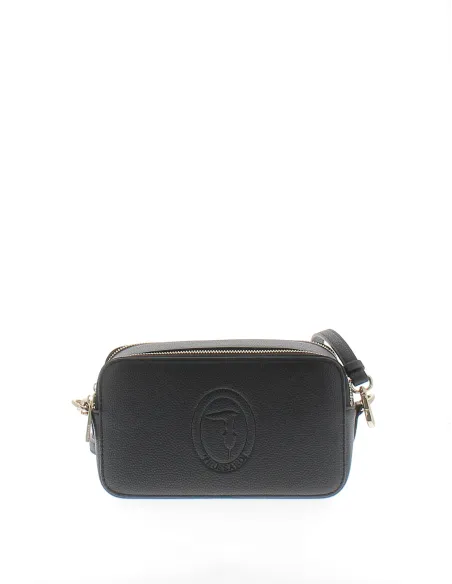 Trussardi Iris cross-body bag with double compartment black