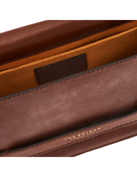 Tracolla con pattina The Bridge Lucrezia cuoio