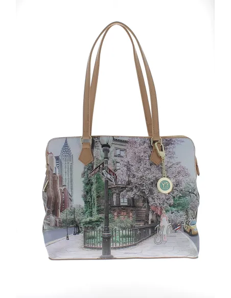 Y Not shopping bag with three compartments New York East