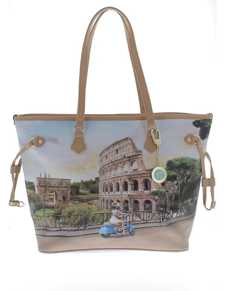 Y Not Gemusterte Einkaufstasche Roma Scooter