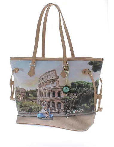 Y Not Gemusterte Einkaufstasche Roma...