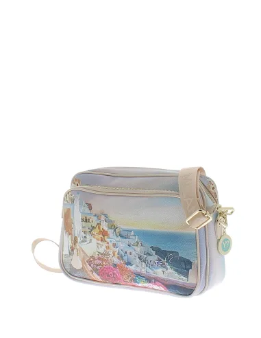 Borsa a tracolla con tasca frontale Y...