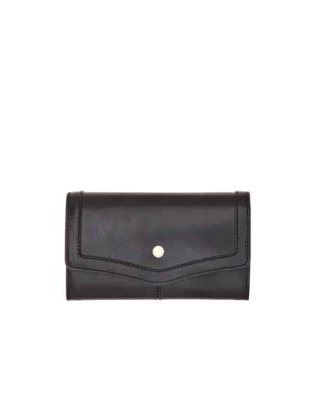The Bridge Agnese Damenbrieftasche mit Klappenöffnung schwarz