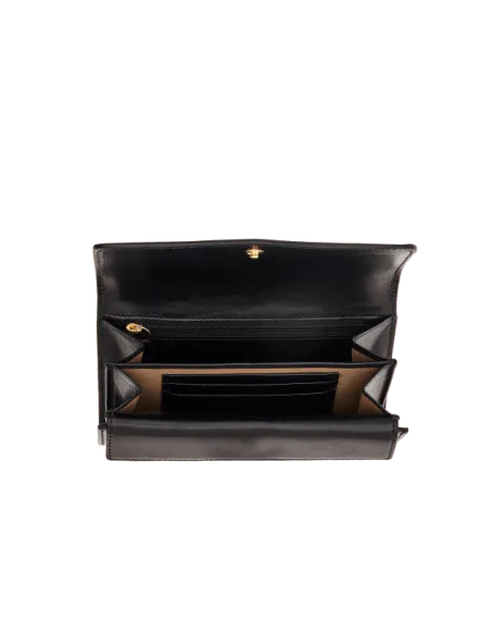 The Bridge Agnese Damenbrieftasche mit Klappenöffnung schwarz