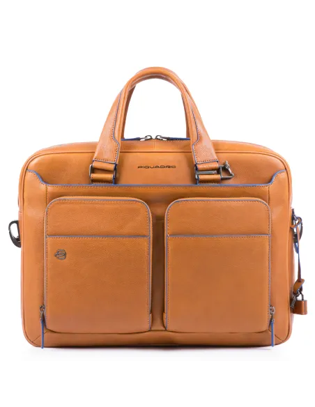 Piquadro B2S Two-handled briefcase with double pocket