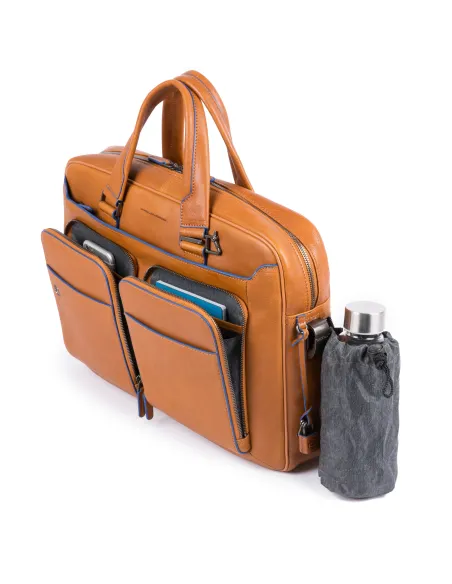 Piquadro B2S Two-handled briefcase with double pocket