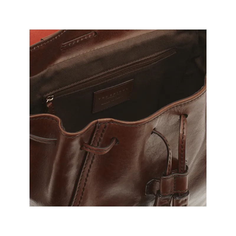 The Bridge Florentin leather backpack brown 2