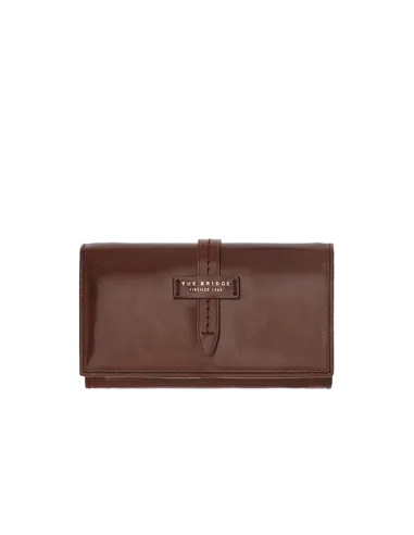 The Bridge Women's wallet with flap opening brown
