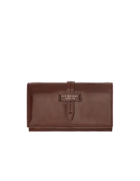 The Bridge Women's wallet with flap opening brown