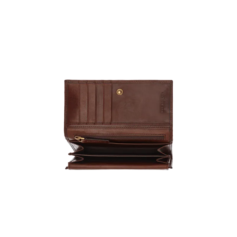 The Bridge Women's wallet with flap opening brown 2