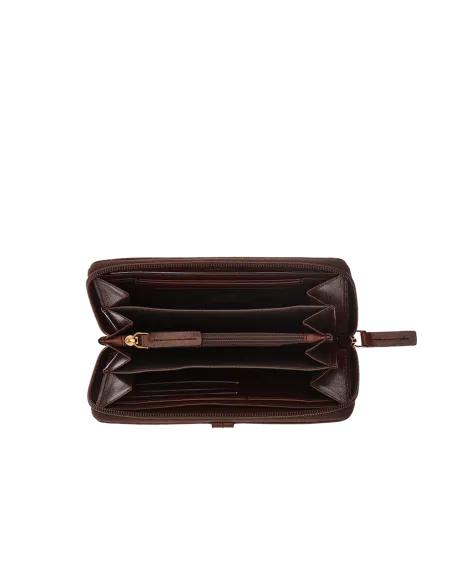 Portafogli donna con zip The Bridge Florentin cuoio