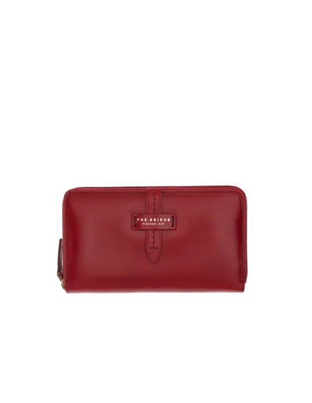 The Bridge Florentin Women's wallets with zip closure red