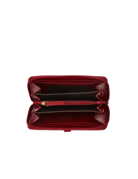 Portafogli donna con cerniera The Bridge Florentin rosso