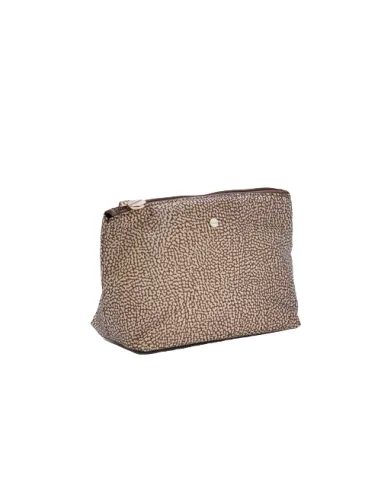Borbonese Jet Kosmetiktasche beige-braun