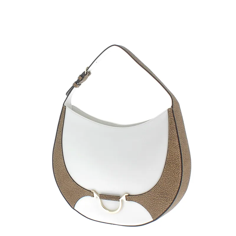 Borbonese Hobo-Tasche Weiß 2
