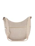 Borbonese Large women's shoulder bag in recycled fabric and leather