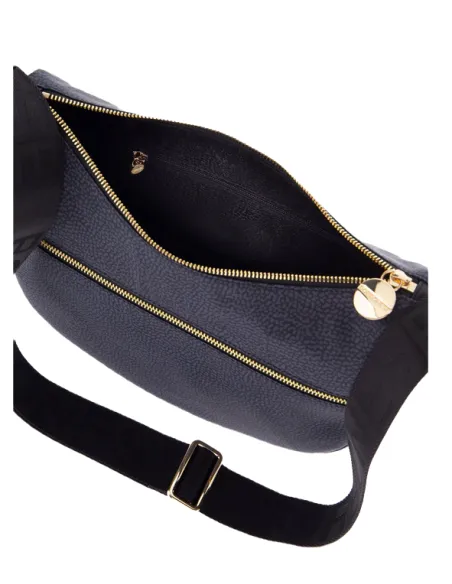 Borbonese luna bag small black