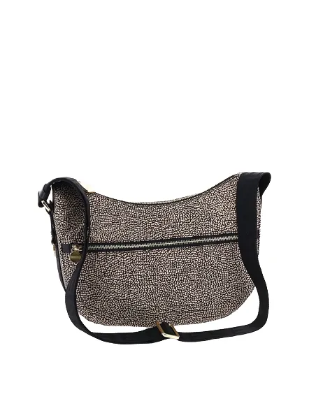 Borbonese luna bag small OP Natural-black