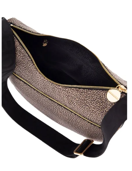 Borbonese luna bag small OP Natural-black