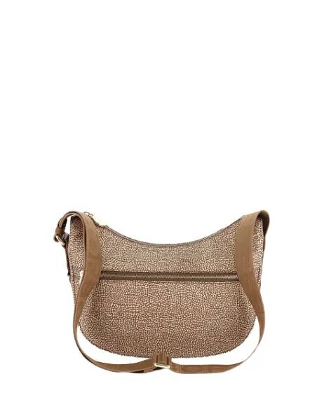 Mezza luna piccola Borbonese Beige-Marrone