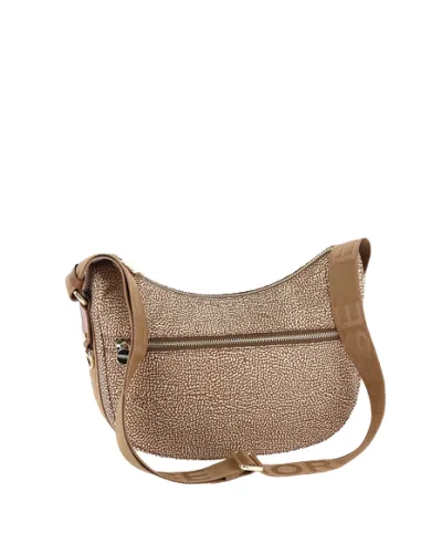 Borbonese luna bag small beige-brown