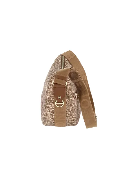 Borbonese luna bag small beige-brown