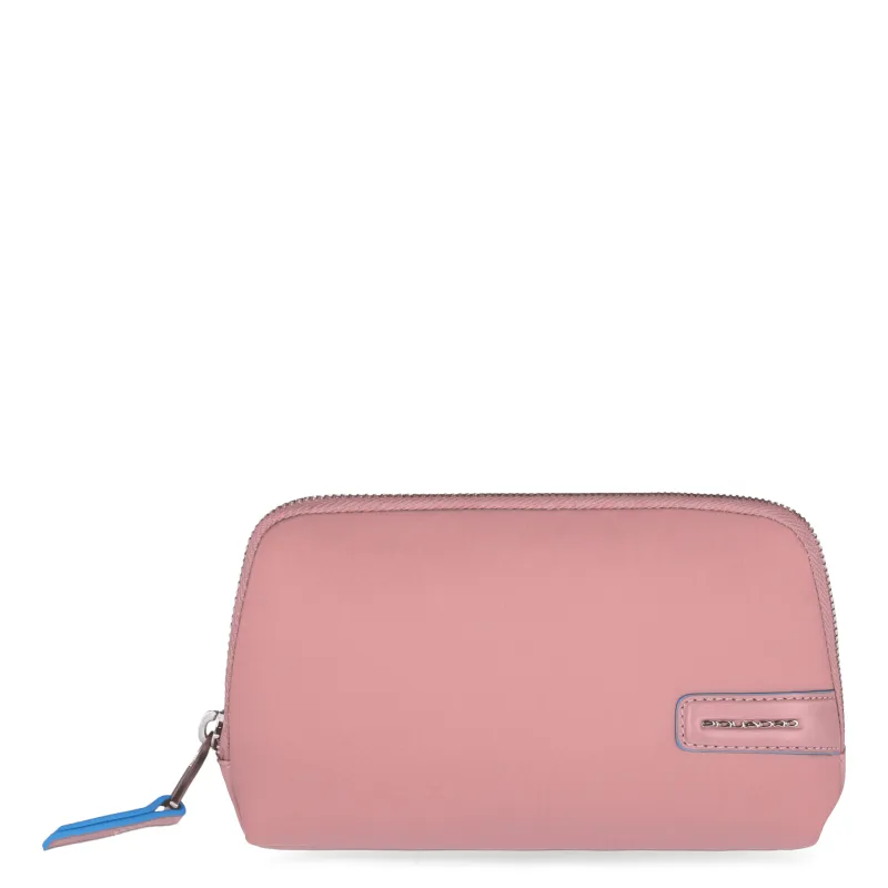 Piquadro Small size, clutch in recycled fabric pink