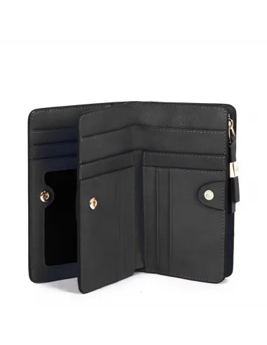 Zip-around women's wallet with four...