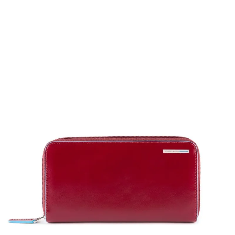 Women's Wallets with zip opening red