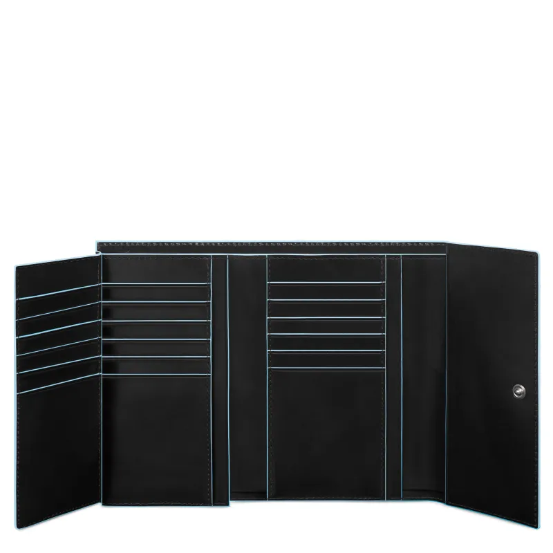 Women's leather wallets black 2