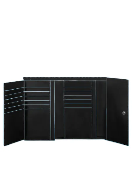 Damen-Geldbörsen mit Münzfach Blue Square schwarz