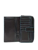 Piquadro Blue Square Women's leather wallet black