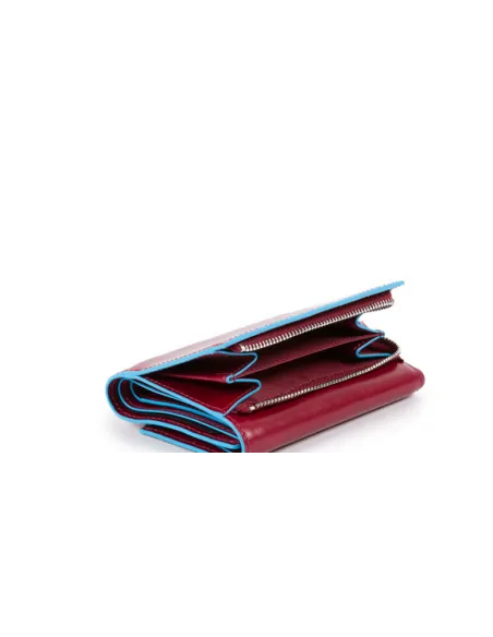 Portafogli donna piccolo Blue Square rosso