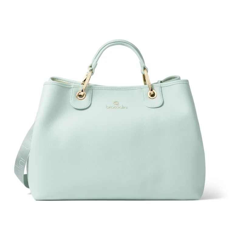 Braccialini Women's bag with removable clutch light blue