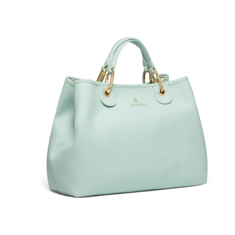 Braccialini Women's bag with removable clutch light blue 2