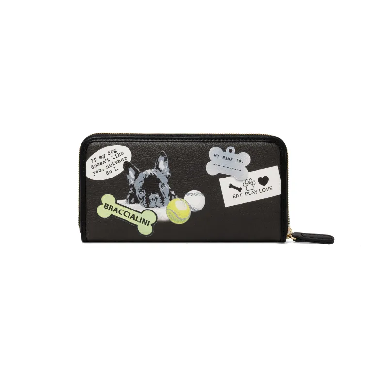 Braccialini Alla Around Damenbrieftasche schwarz 2