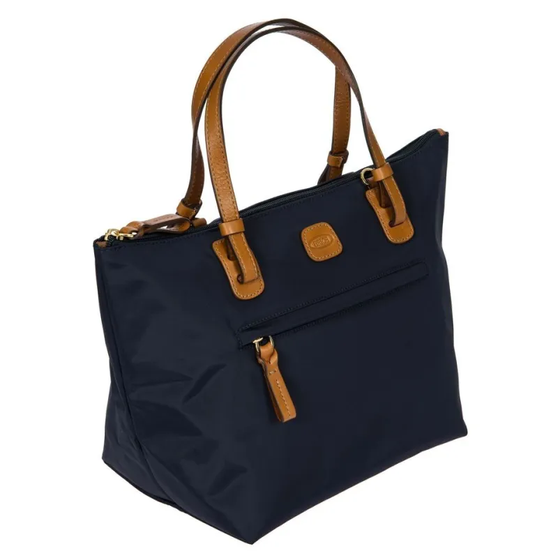 Small two-handles women's bag blue 2