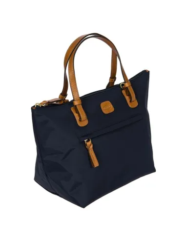 Small two-handles women's bag blue
