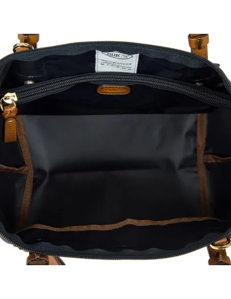 Small two-handles women's bag blue