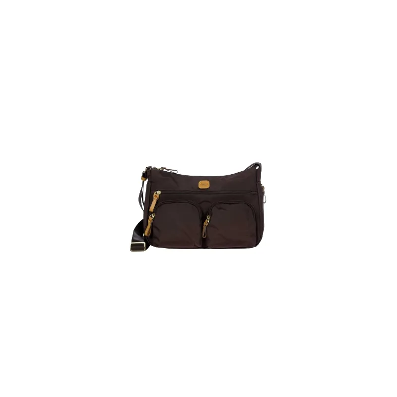 Brics Medium-sized shoulder bag with three zipped pockets...
