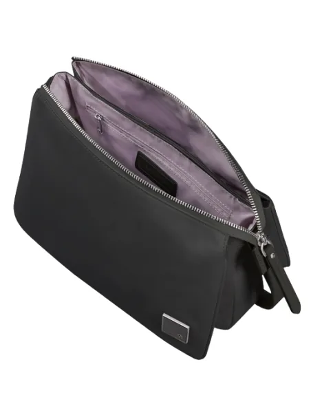 Borsa a tracolla con tre scomparti Samsonite Karissa nera